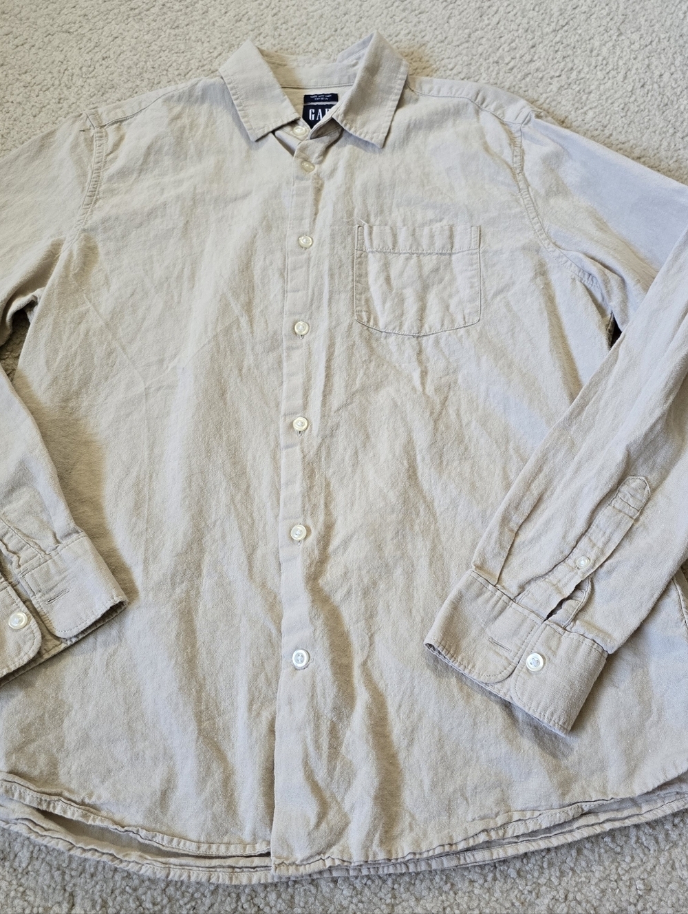 GAP Linen Cotton Button Down Size Medium